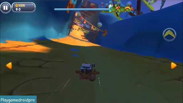 Angry Bird Go ♥ Gameplay Walkthrough ♥ Red Birds And Race With Fruits смотреть онлайн