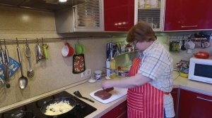 ПЕЧЕНЬ говяжья по - Строгановски.