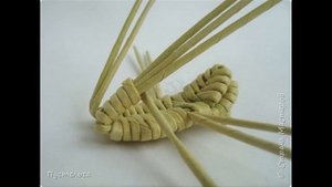 Плетение из бумажной лозы. Лягушонок. Мастер-класс.