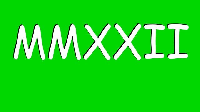 2000 to 2023 Roman numerals Fast Count up Tilting animation | 4K HD | Free to Use