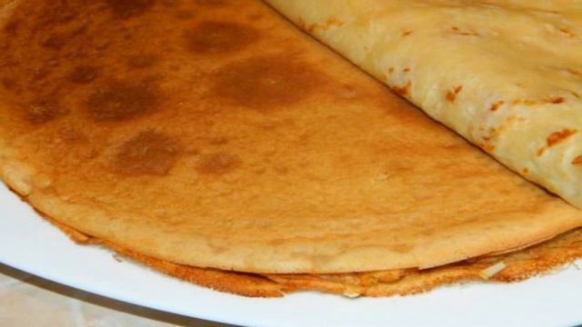 Блины с вишнёвой начинкой