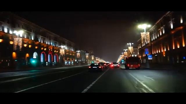 ночной минск/ NEW YEAR'S FIREWORKS IN MINSK /вечерний город/столица Беларуси/ 索尼A53夜景拍摄 смотреть онлайн