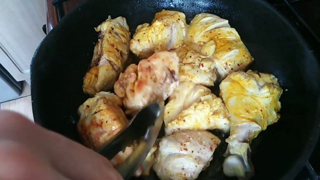 Очень вкусное второе из курицы. Курица по-кабардински.