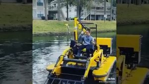 Техника для очистки водоёмов!