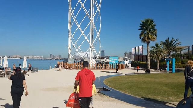 Пляж в Дубае Марина Бич. Часть 1.дубай,dubai,uae,ОАЭ. смотреть онлайн