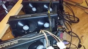 GA-780T-D3L Майнинг на 5 видеокарт rx470