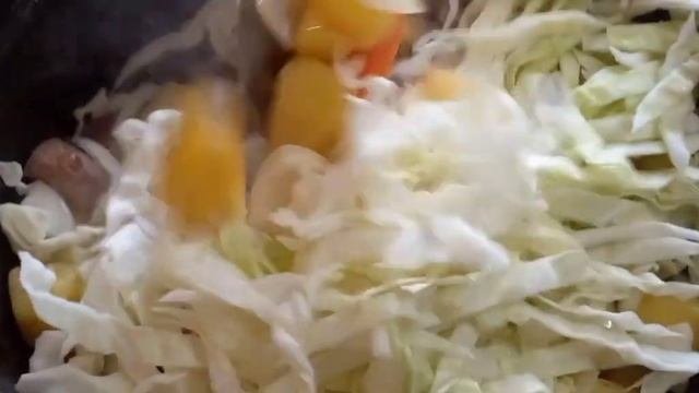 Свинина с овощями в казане.#тушеное #свинина #мясовказане #овощи#вкусныерецепты ####