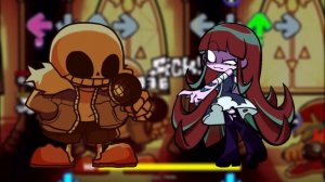 FNF Burning In Hell Sans and Limu sings it (サンズとLimuが戦っています。)