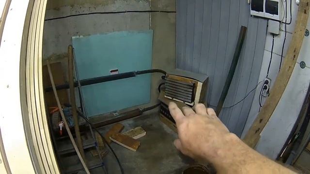 Доработка водяной системы отопления гаража с электрокотлом. Самодельный калорифер. смотреть онлайн