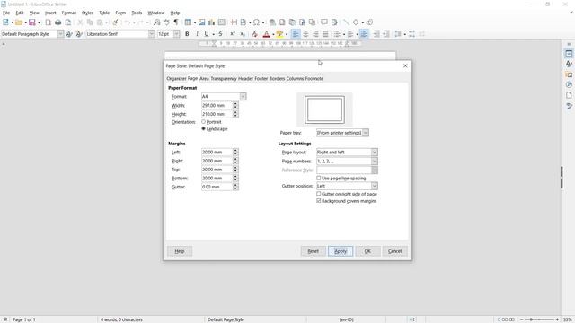 Libreoffice Writer How To Make Page Landscape смотреть онлайн