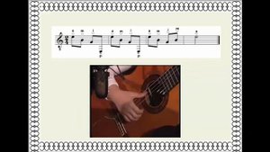 Гитара в музыкальной школе.  Маленький кораблик -  упражнение для правой руки