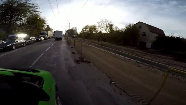 Пробка. Реконструкция улицы Севастопольская. Симферополь. Крым. смотреть онлайн