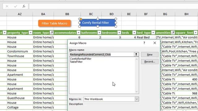 How To Create Macro Buttons For Filters In Excel