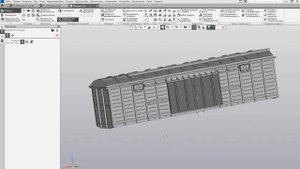 Вагон 11-270. 3D модель  1:87