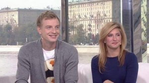 Алексей Гоман, Яна Хохлова о проекте "Ледниковый п..." в эфире программы "Доброе утро" от 12.09.2014