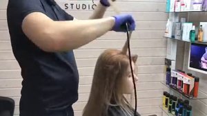 Покраска волос. Краска Matrix. Тонирование, кератиновое восстановление. Стрижка машинкой.