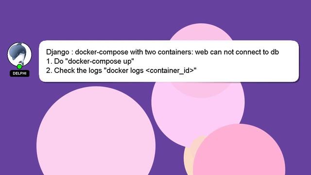 Django : docker-compose with two containers: web can not connect to db смотреть онлайн