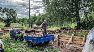 Планы со стройкой поменялись. Первые крупные траты. Забутовка фундамента