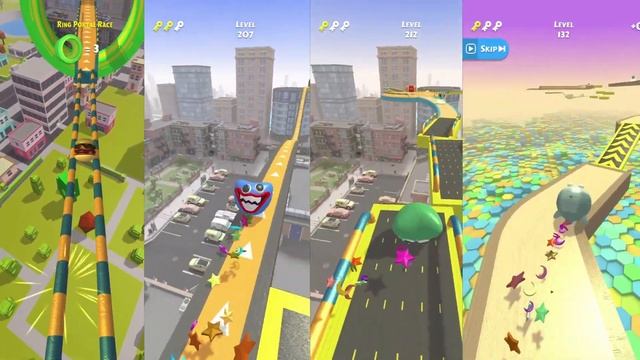 Action Balls - 4 different Balls All Levels Gameplay(Android, IOS)