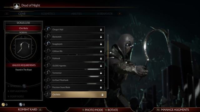 Mortal Kombat 11 - Noob Saibot Gear