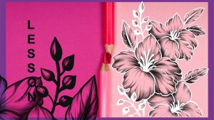 Как нарисовать цветы \\ Нарисовать гибискус \\ Красивые цветы карандашом