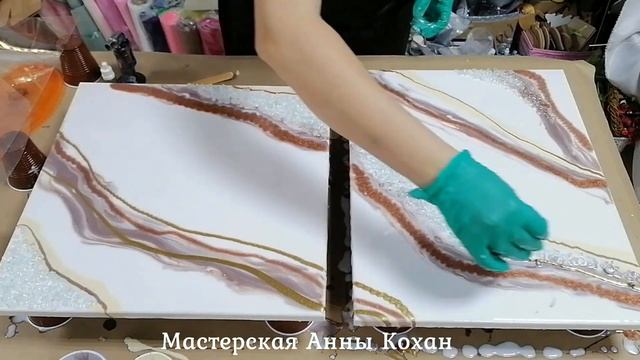 ?️ДИПТИХ  срез камня ?️ Картины эпоксидной смолой Eliqua ?️