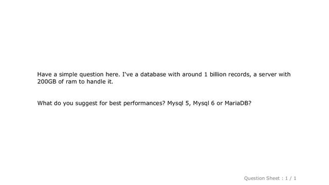 MySQL : Mysql Server 5 vs 6 vs MariaDB