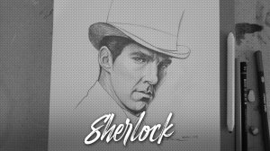 Бенедикт Камбербэтч | Шерлок - Sherlock | РИСУЮ ПОРТРЕТ   @Sherlock 
