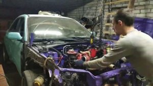 Демонтаж и разбор двигателя Subaru WRX ej205