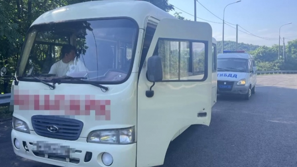 В Сочи группу детей перевозили на автобусе с неисправными тормозами
