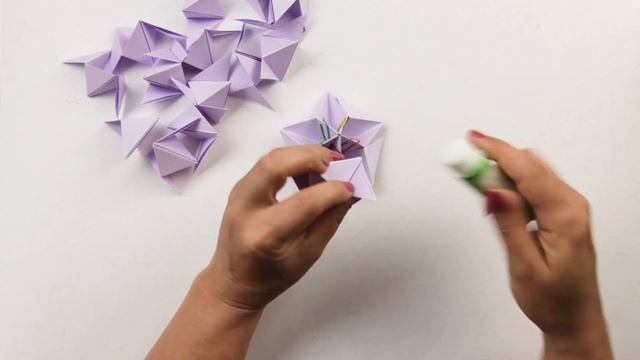 Кусудама Звезда оригами | Кусудама шар со звездами | | Origami kusudama Star смотреть онлайн