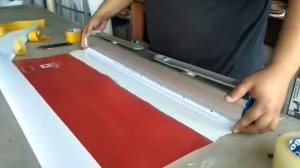 видео инструкция замена полотна в роллап