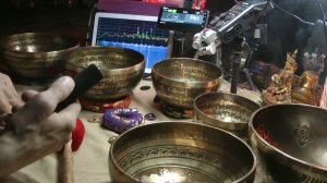 НЕПАЛЬСКИЕ ЧАШИ С МАНТРАМИ  (7 МЕТАЛЛОВ) ПРЕЗЕНТАЦИЯ 6 ЧАШ 15 - 25 СМ