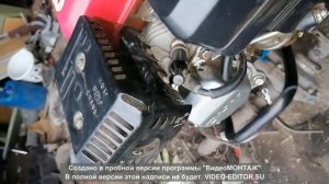 Культиватор Крот в работе.