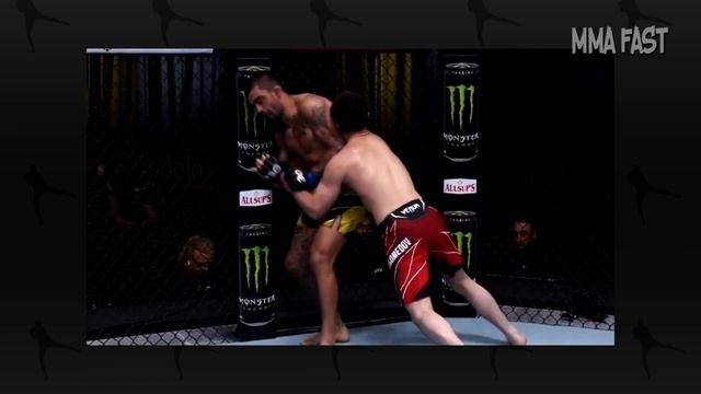 Khabib's INSANE reaction to Abubakar's blow after the fight! смотреть онлайн