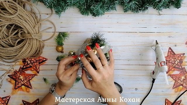 DIY?ДОМИК-СВЕТИЛЬНИК из стеклянной банки и джута?Новогодний декор своими руками? смотреть онлайн