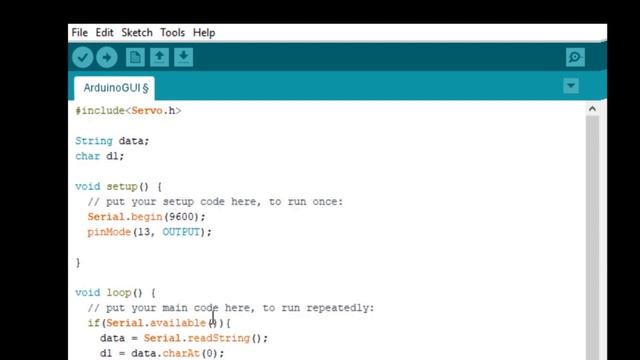 Arduino GUI Part 2   Servo Motor