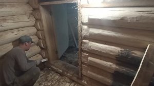 Установка двери в бане | конопатка двери | ручка для двери самому