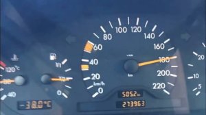 W202 OM606 0-220 км/ч разгон дизель Мерседес бенц