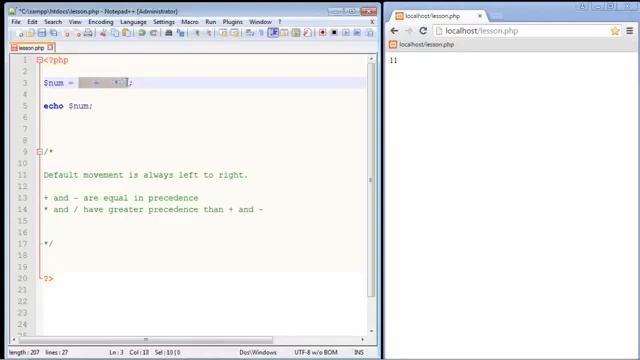 09 PHP Tutorial for Beginners 09 Operator precedence | Computer Monk ? смотреть онлайн