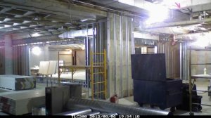 Donet Facility 2 0 Construction, Time Lapse Camera   Hanging Drywall