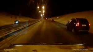 Летняя резина зимой  Первый гололёд