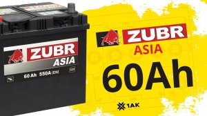 ZUBR ASIA 60 Ah: технические характеристики аккумуляторной батареи