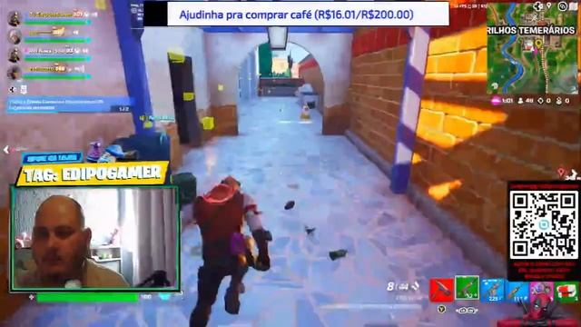 FORTNITE AO VIVO / DOMINGOU / !PIX A CADA 1 REAL 1 PULINHO KKKKK смотреть онлайн