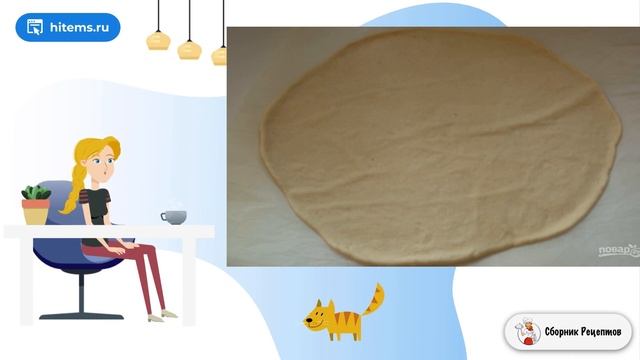 Пицца с сырными булочками. Рецепт готовить