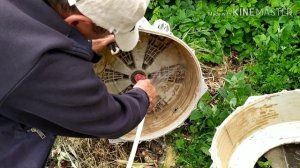 Механическая очистка бака стиральной машины LG.