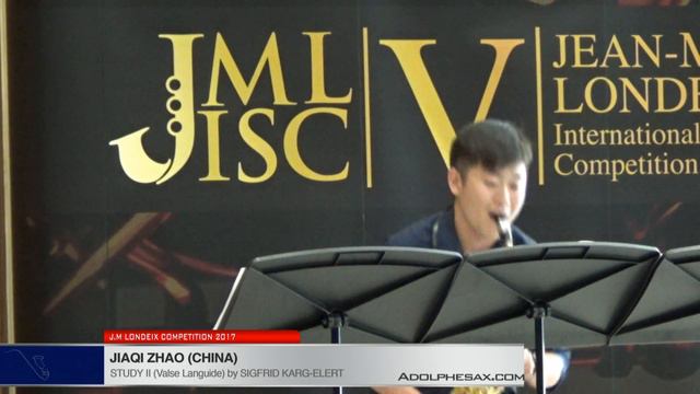 Londeix 2017 - Jiaqi Zhao (China) - II Valse Languide by Sigfrid Karg Elert смотреть онлайн