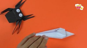 Оригами паук из бумаги. Как сделать паука из бумаги А4 своими руками. Поделка на Хэллоуин - паучок