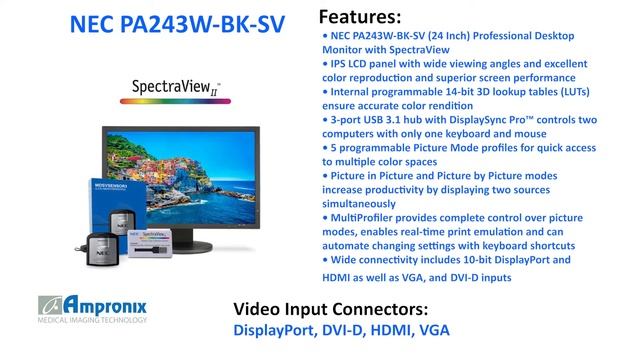 NEC PA243W-BK-SV-24 Inch Desktop Monitor Sales | Service | Repair | Exchange | Replacement смотреть онлайн