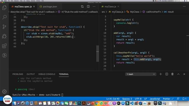 #5 - Stub (Using sinon) | Mocha - Javascript unit testing framework